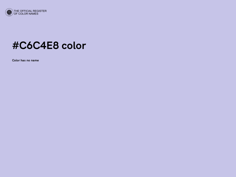 #C6C4E8 color image