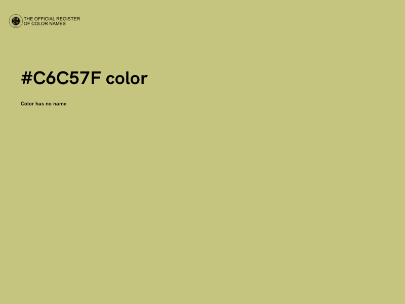 #C6C57F color image