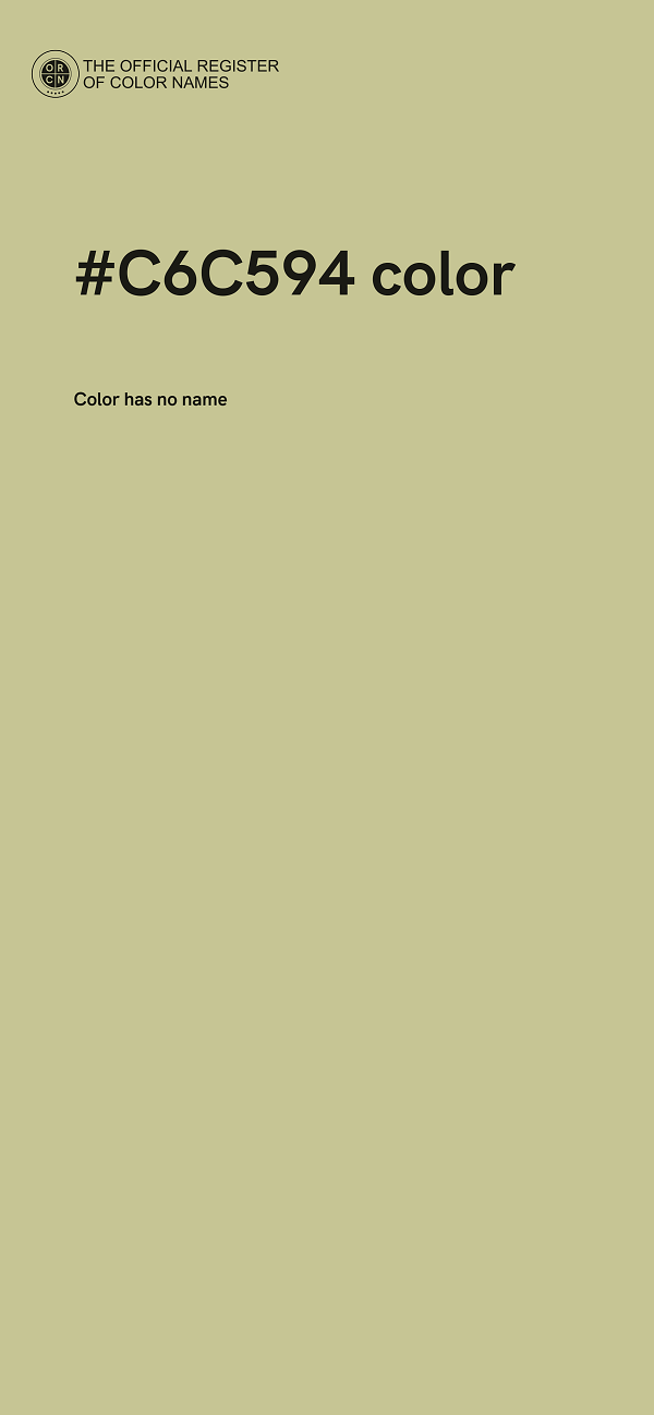 #C6C594 color image