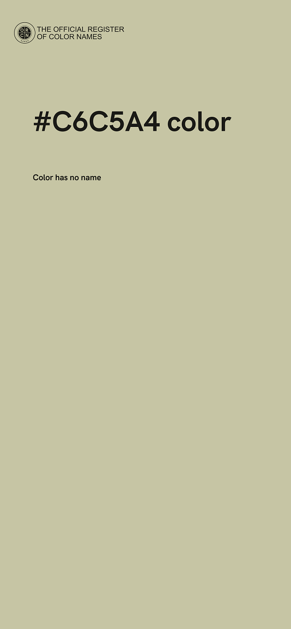 #C6C5A4 color image