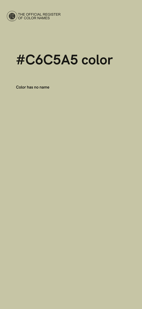 #C6C5A5 color image