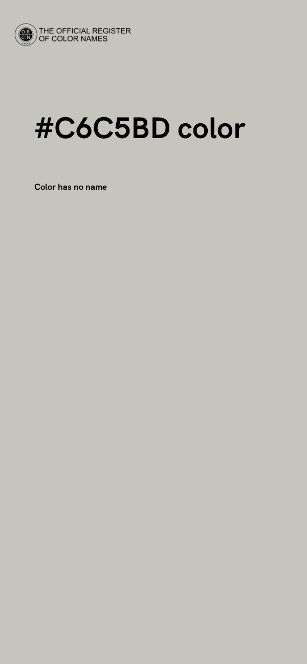 #C6C5BD color image
