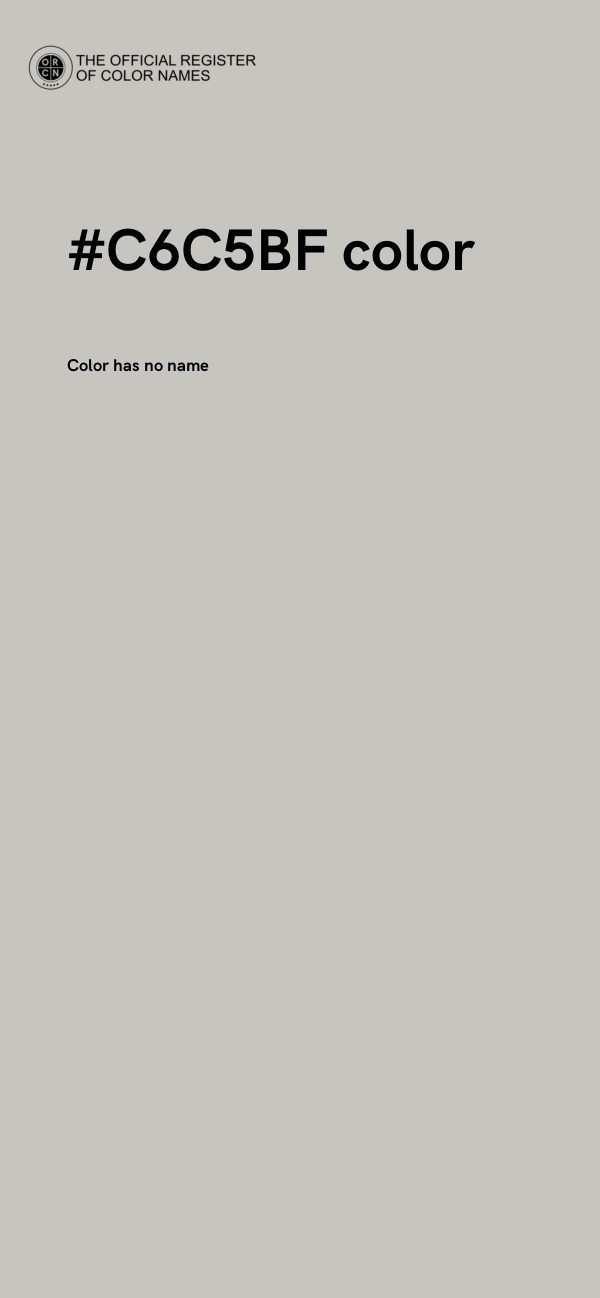#C6C5BF color image