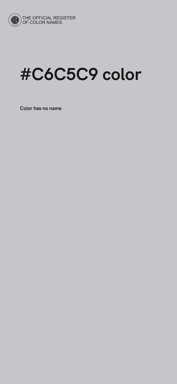 #C6C5C9 color image