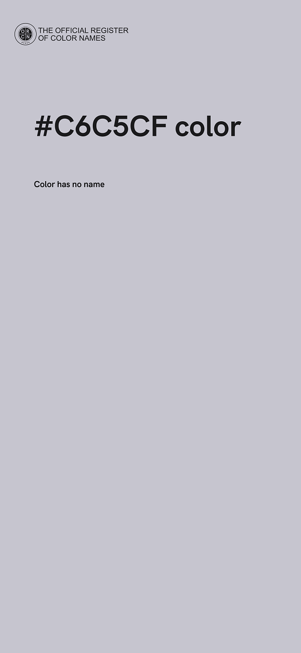 #C6C5CF color image