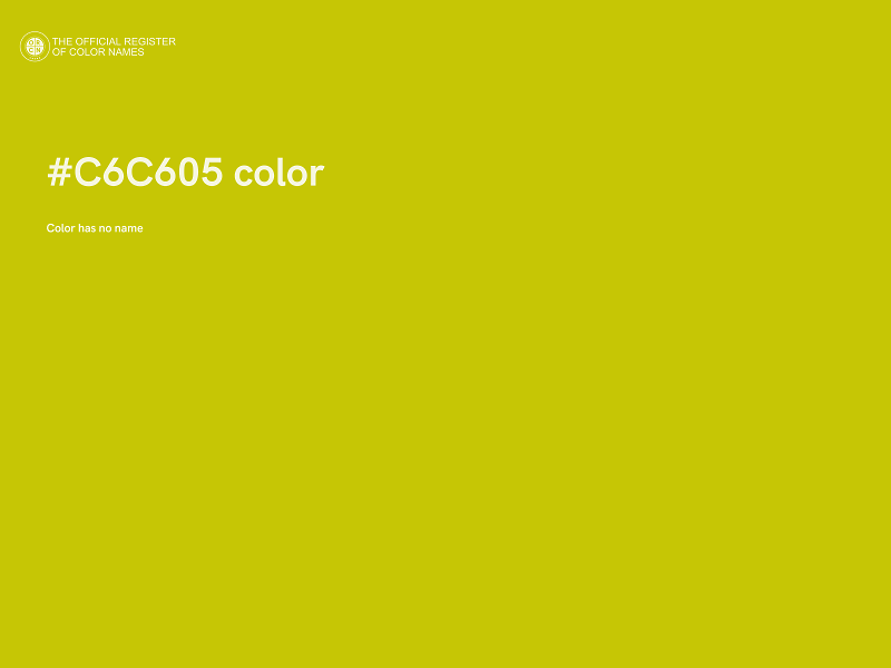 #C6C605 color image