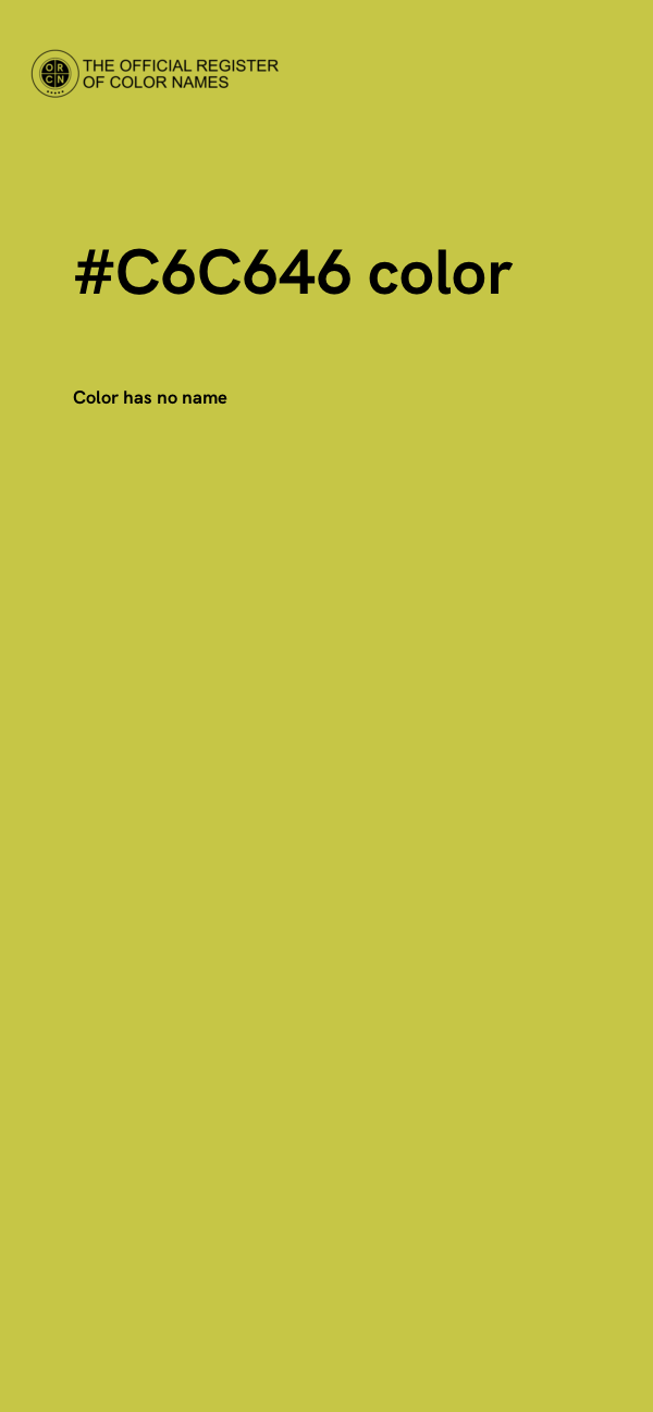 #C6C646 color image