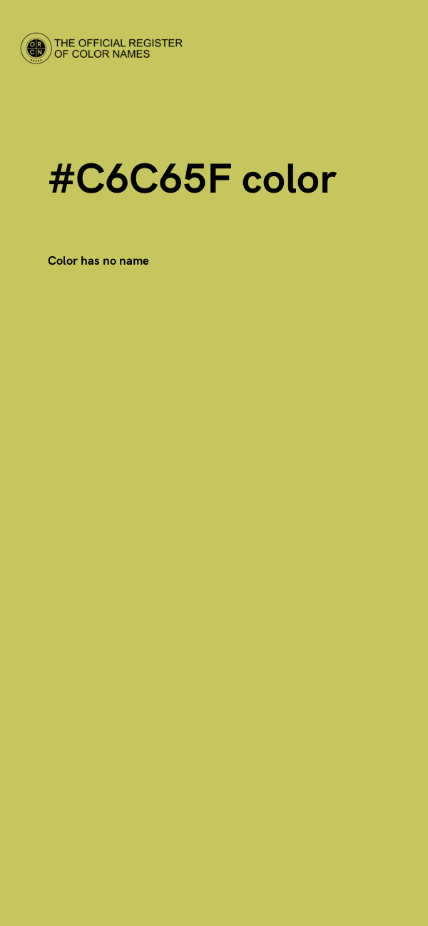 #C6C65F color image
