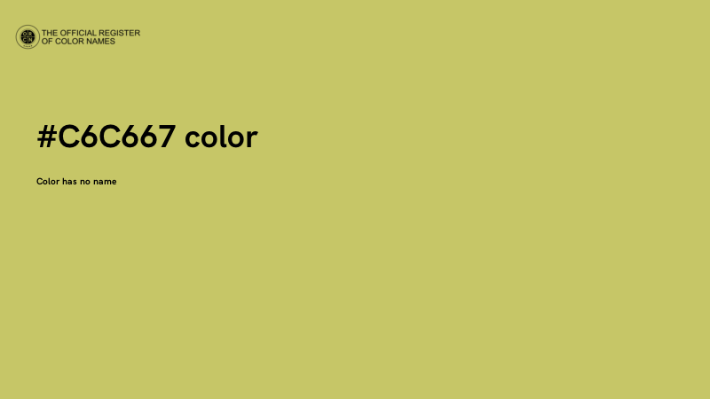 #C6C667 color image