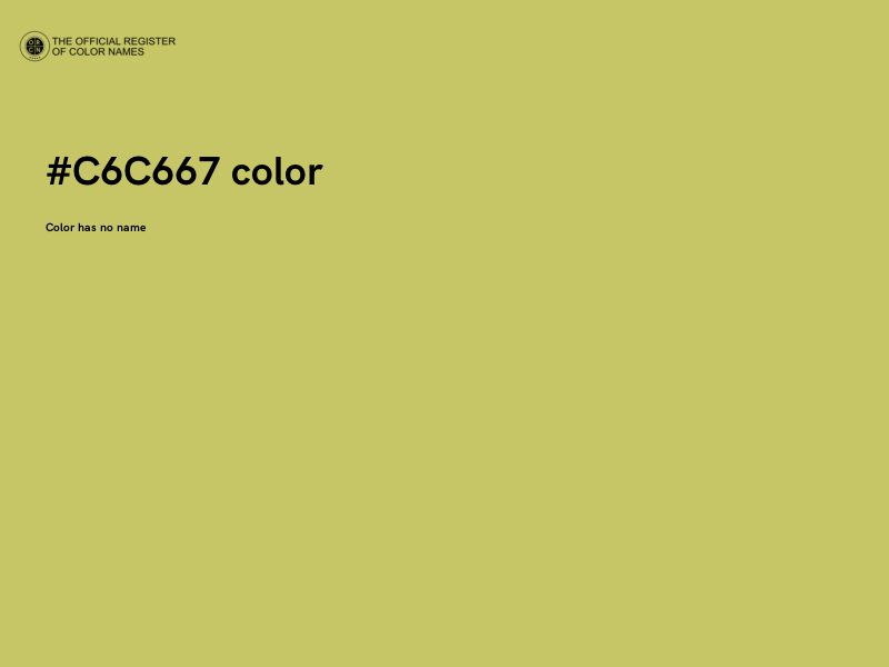 #C6C667 color image
