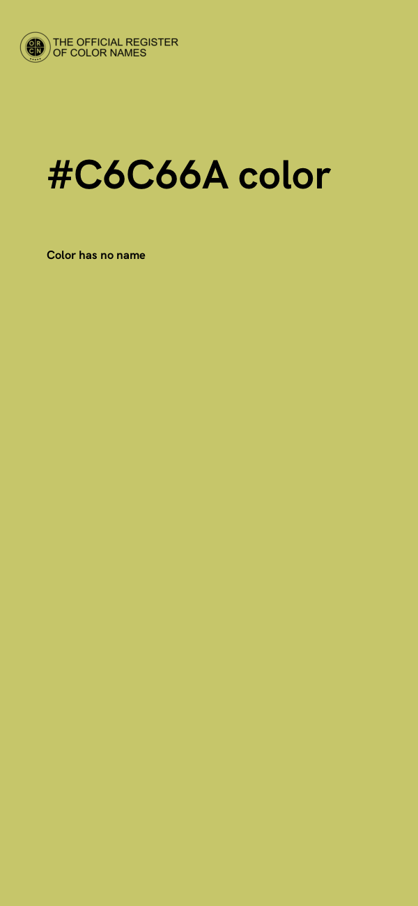 #C6C66A color image