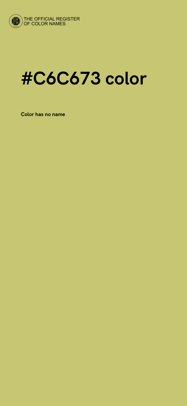 #C6C673 color image