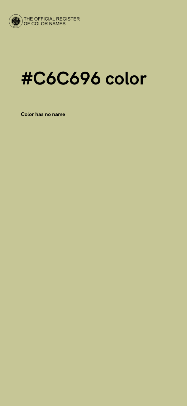 #C6C696 color image