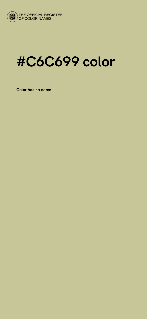 #C6C699 color image