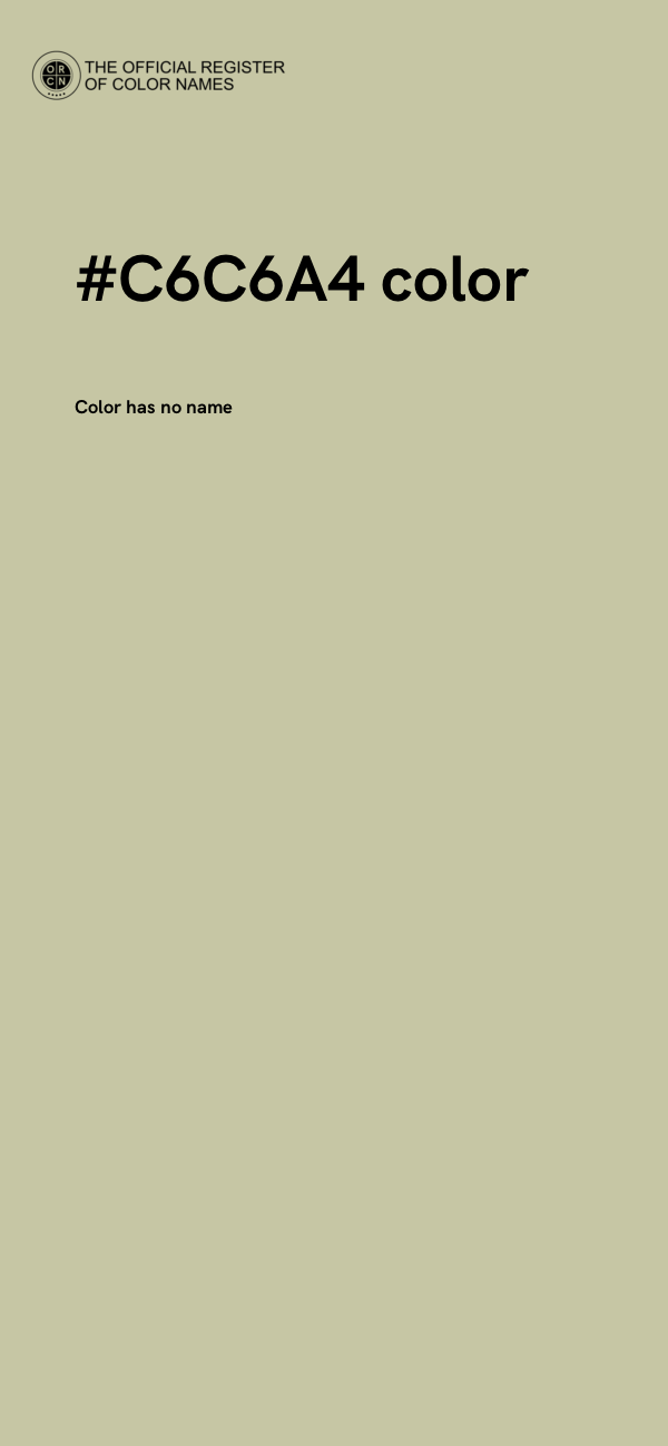 #C6C6A4 color image