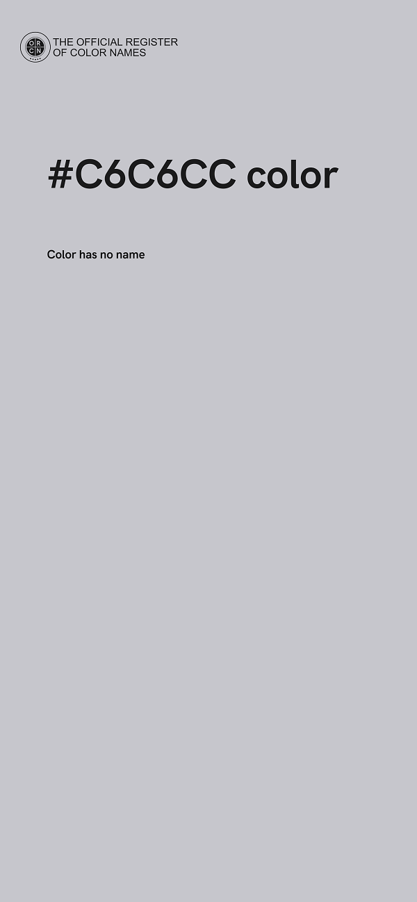 #C6C6CC color image