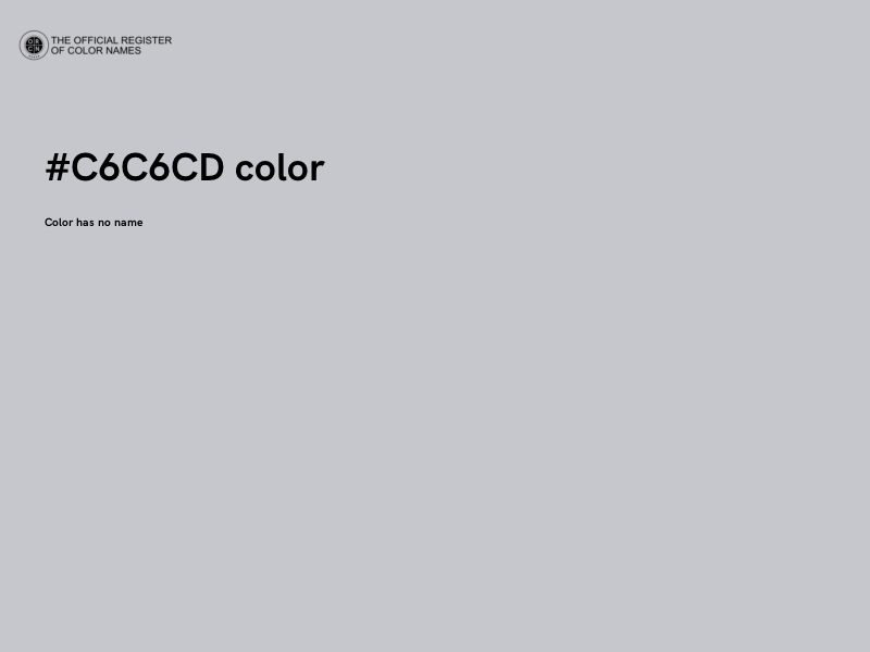 #C6C6CD color image