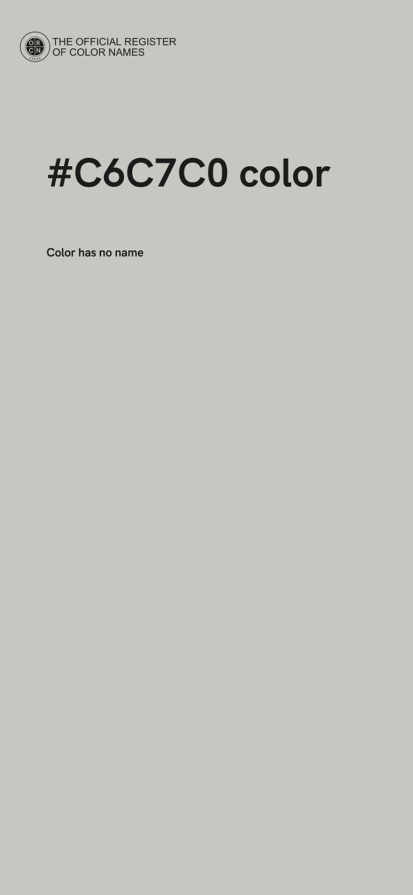 #C6C7C0 color image