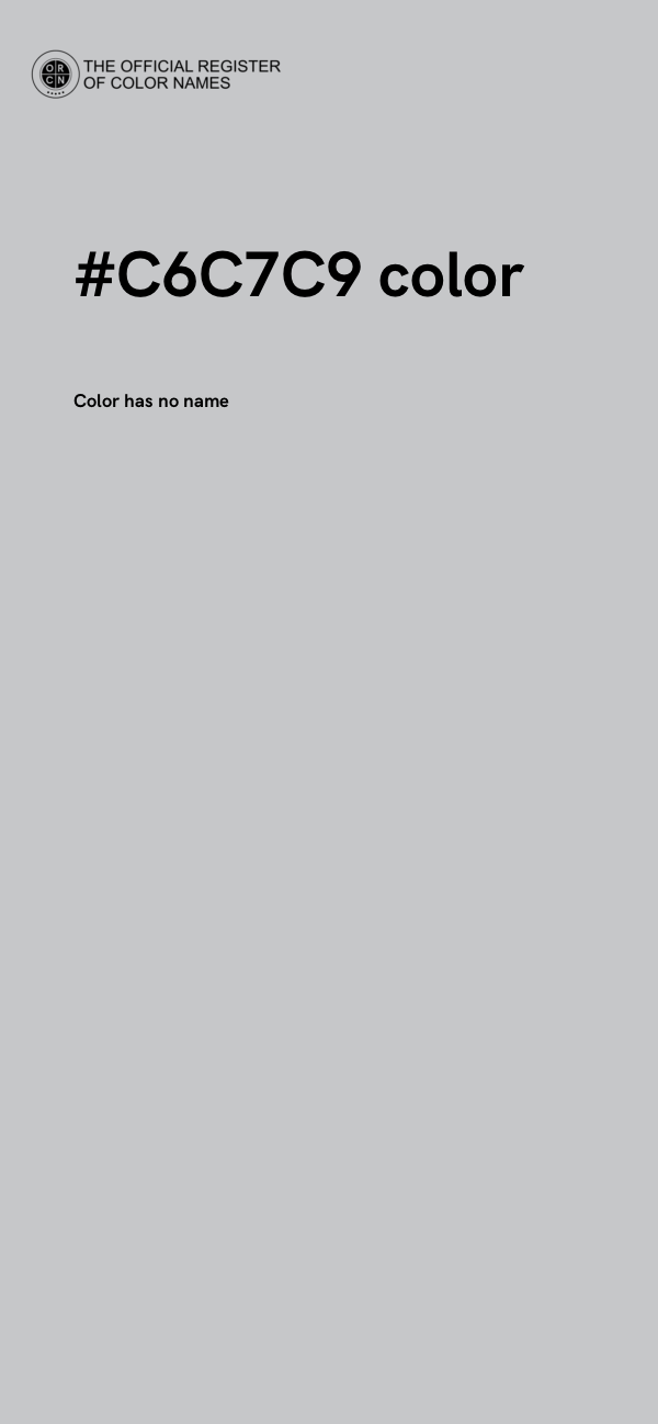 #C6C7C9 color image