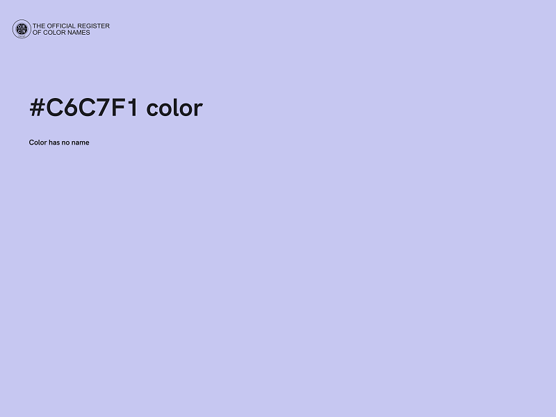 #C6C7F1 color image