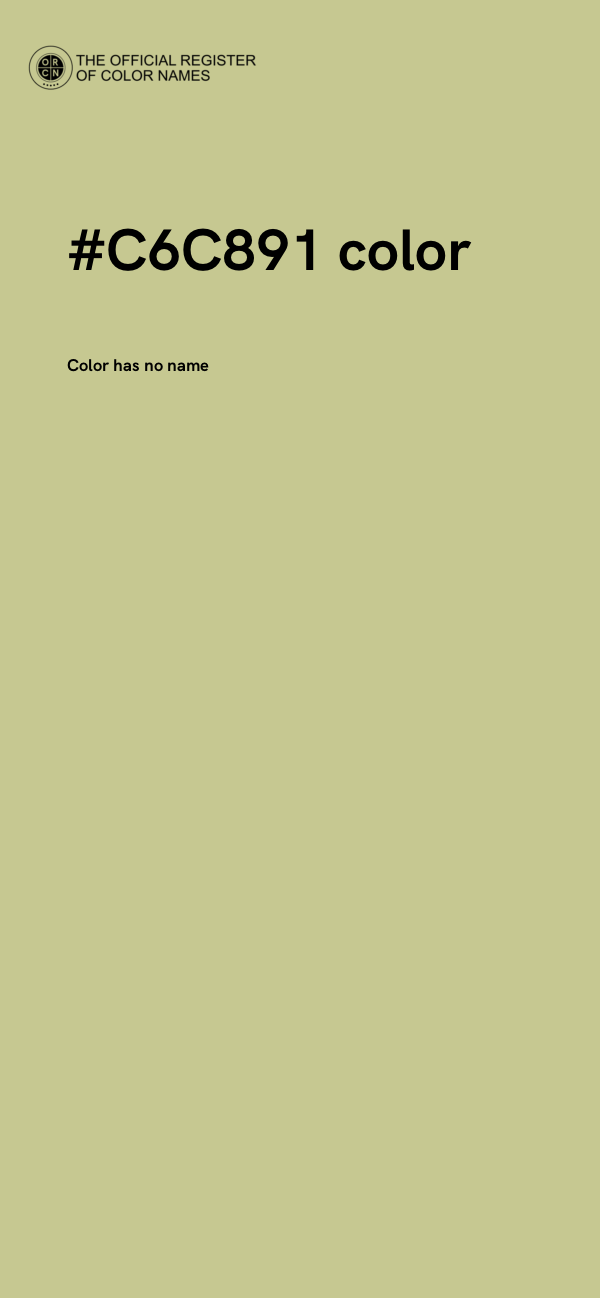 #C6C891 color image