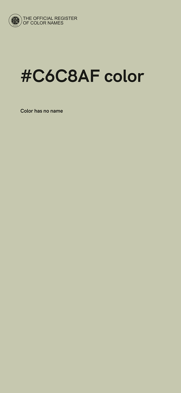 #C6C8AF color image