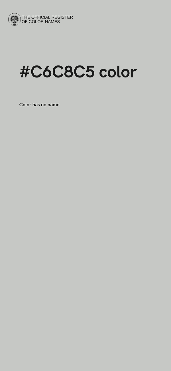 #C6C8C5 color image