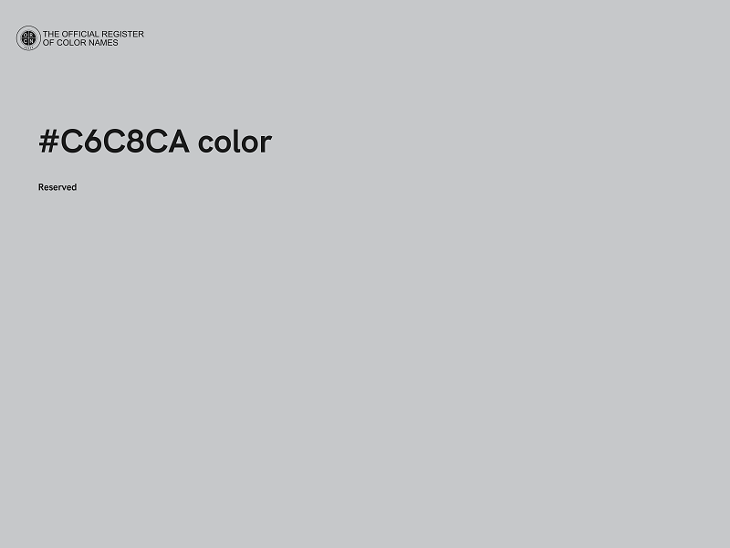 #C6C8CA color image