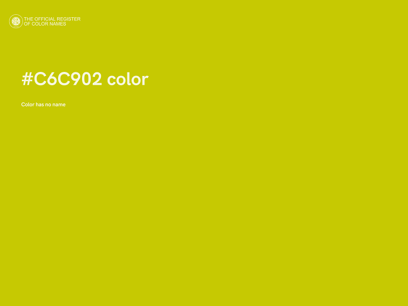 #C6C902 color image