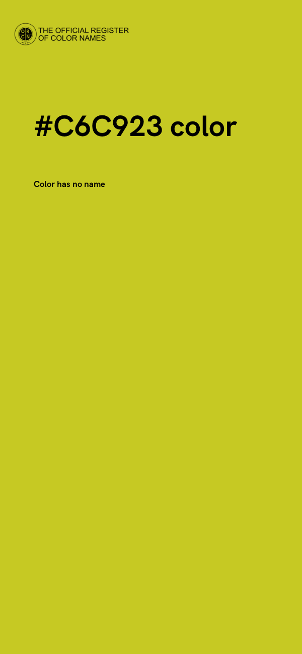 #C6C923 color image