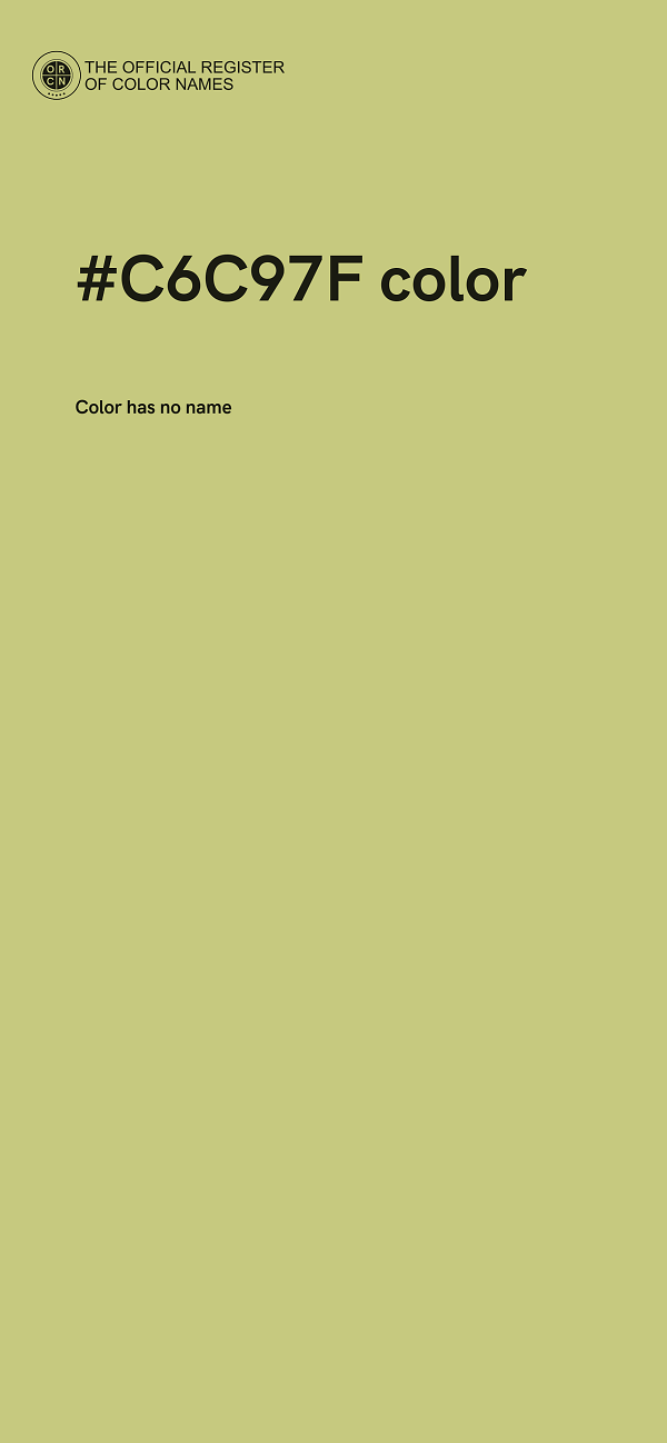 #C6C97F color image