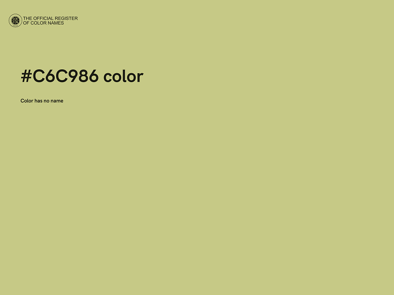 #C6C986 color image