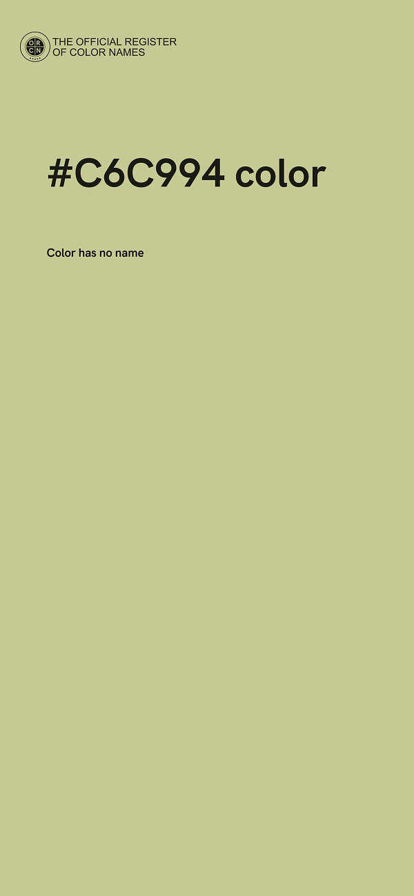 #C6C994 color image