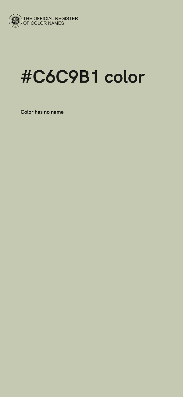 #C6C9B1 color image