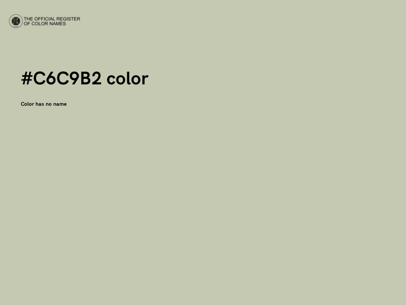 #C6C9B2 color image
