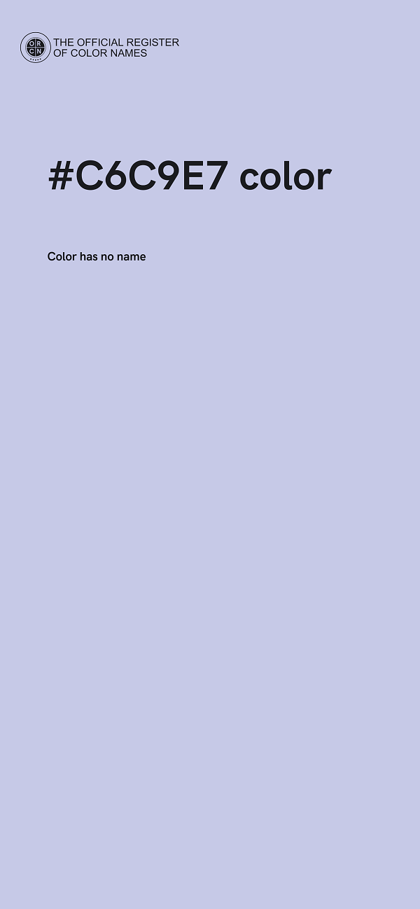 #C6C9E7 color image
