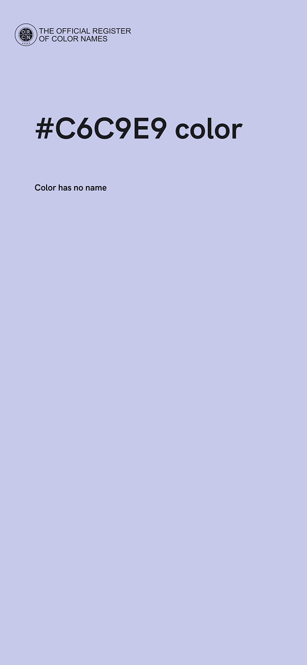 #C6C9E9 color image
