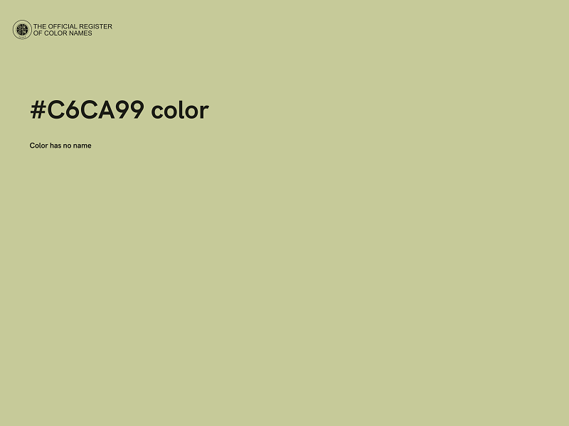 #C6CA99 color image