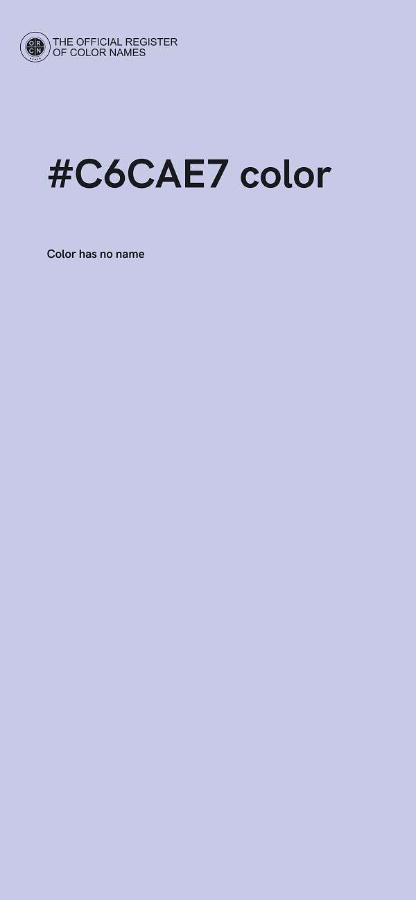 #C6CAE7 color image