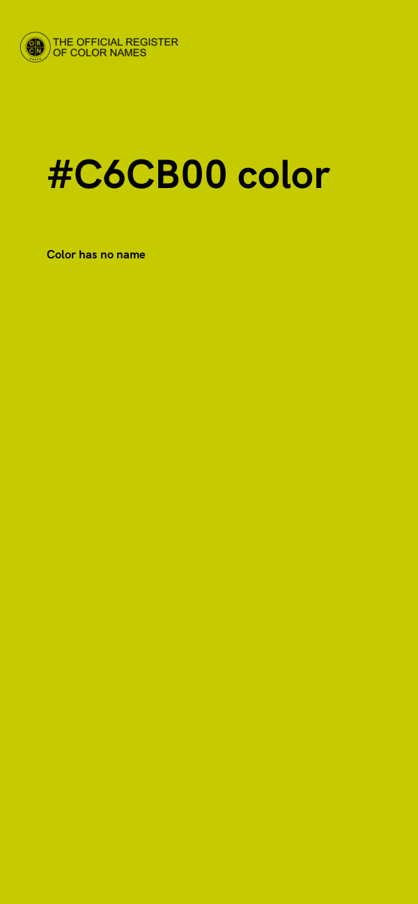 #C6CB00 color image
