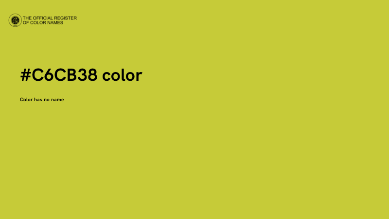 #C6CB38 color image