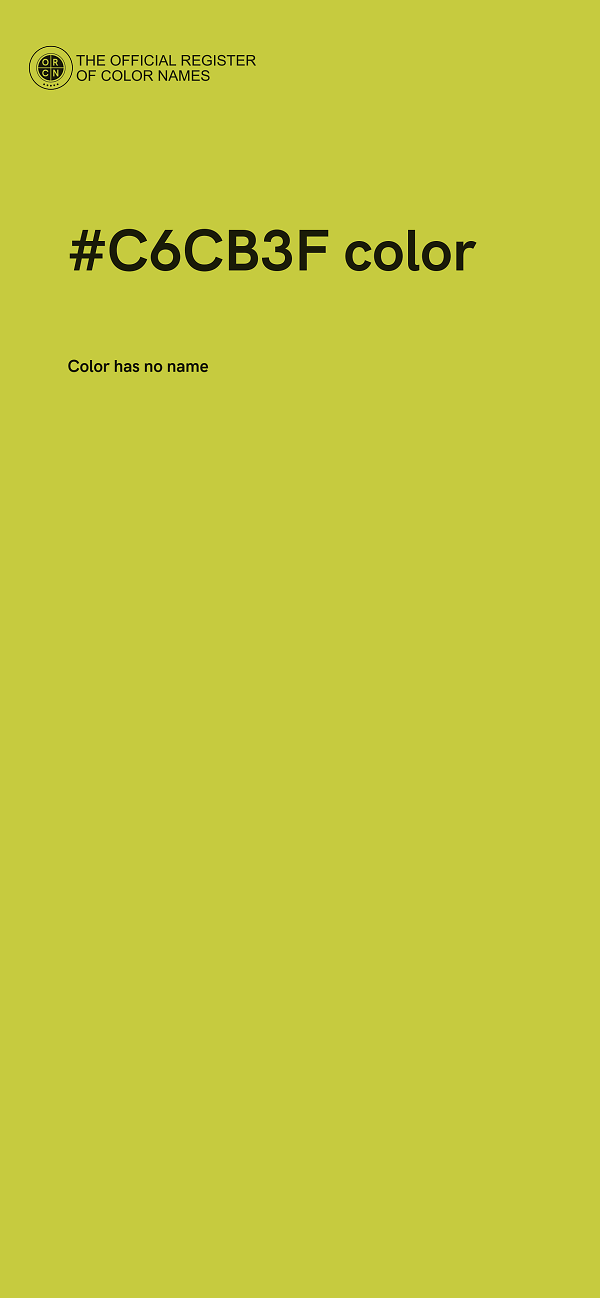 #C6CB3F color image