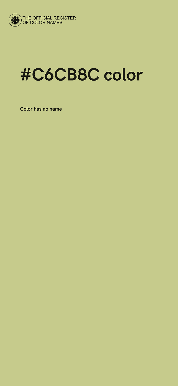 #C6CB8C color image