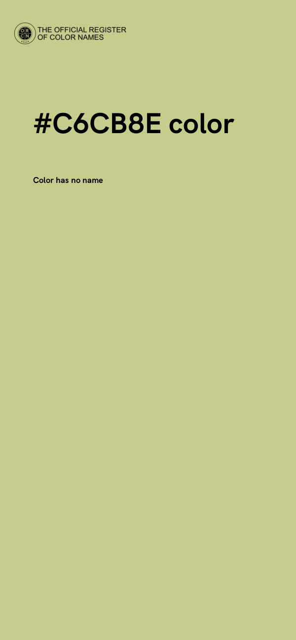 #C6CB8E color image