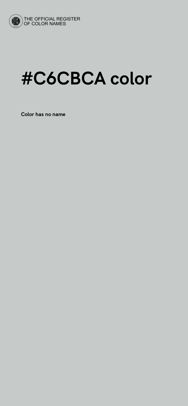 #C6CBCA color image