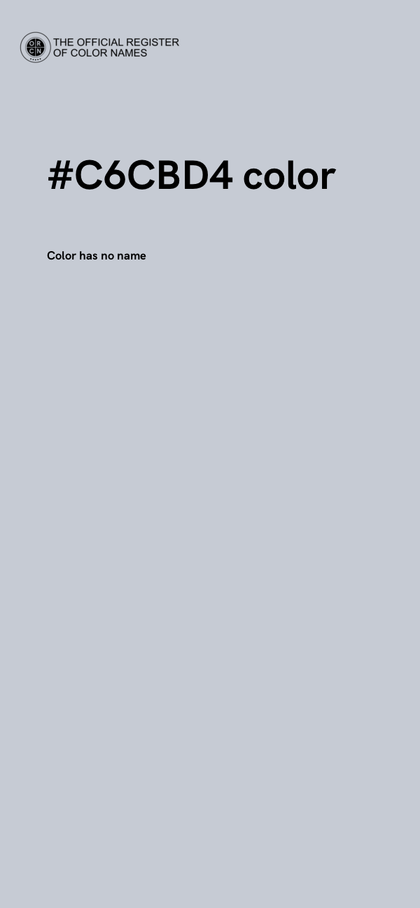 #C6CBD4 color image