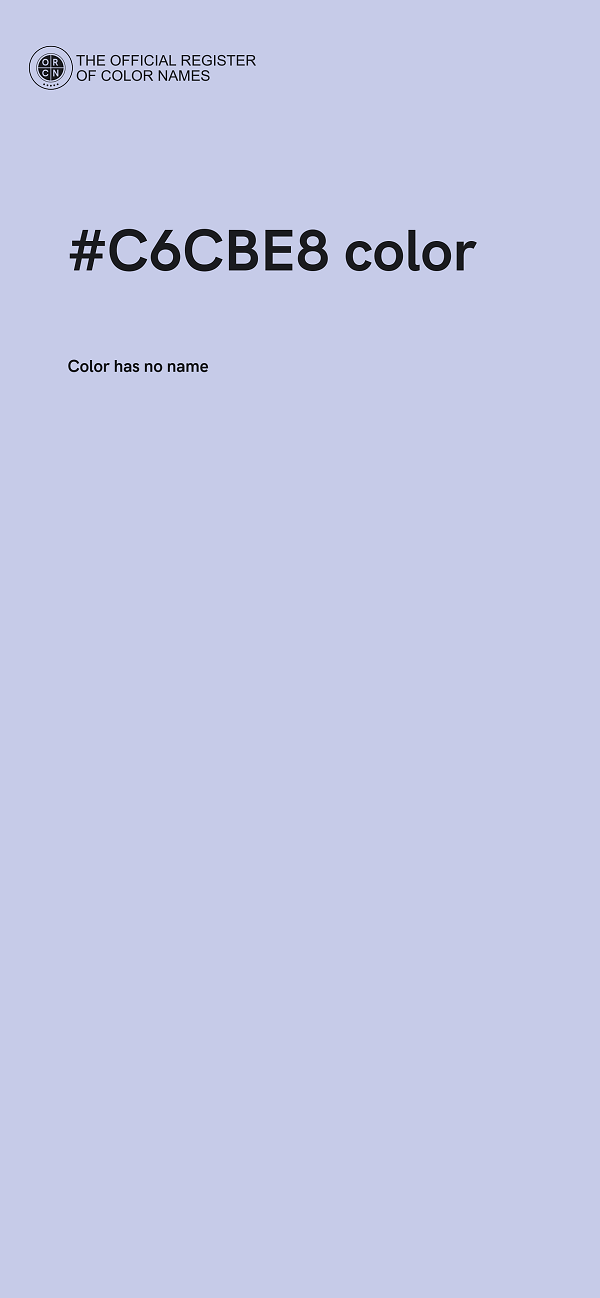 #C6CBE8 color image