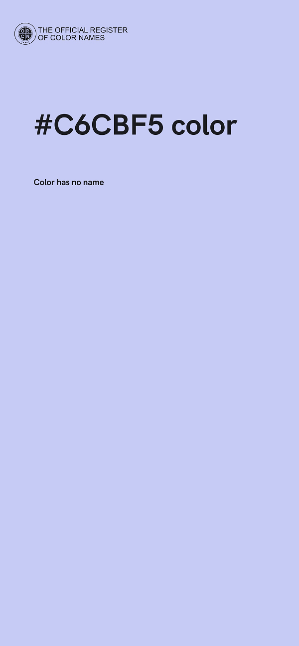 #C6CBF5 color image