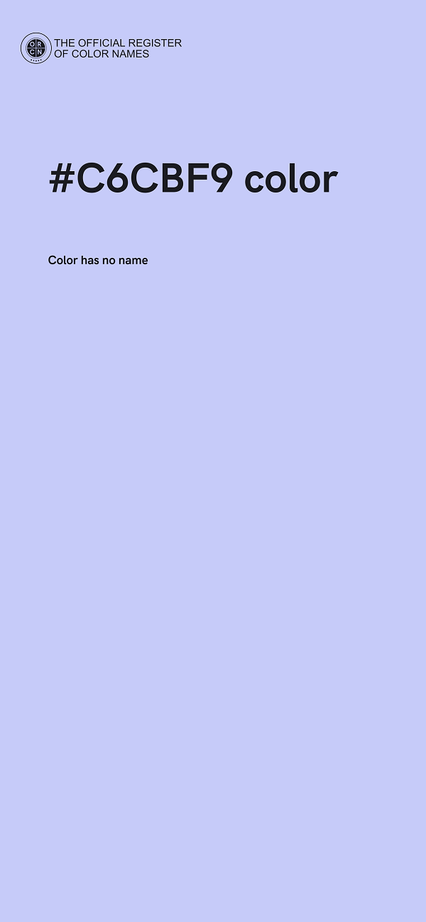 #C6CBF9 color image