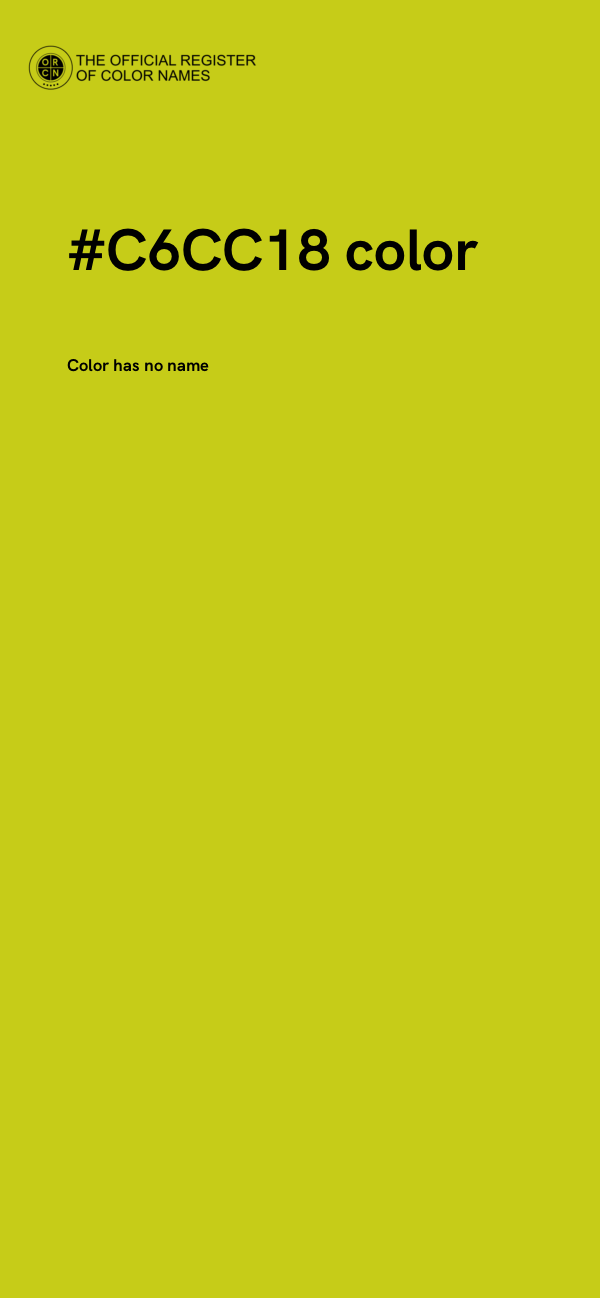 #C6CC18 color image